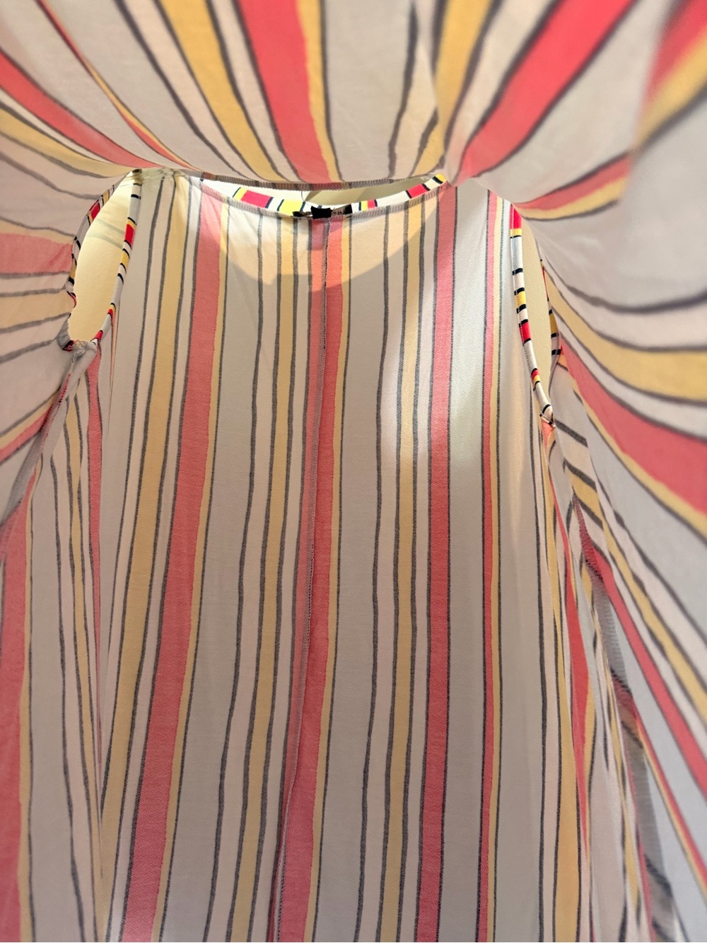 NWT Lane Bryant White Multicolor Vertical Stripe Swing Tank Size 18/20 - Picture 6 of 9